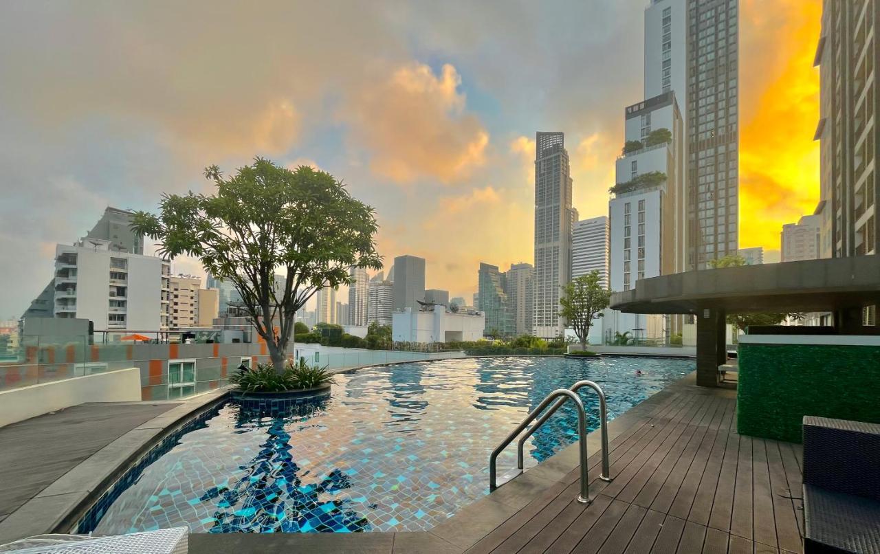 Cozy Studio Walk To Bts Free Wi-Fi Great Location Bangkok Extérieur photo