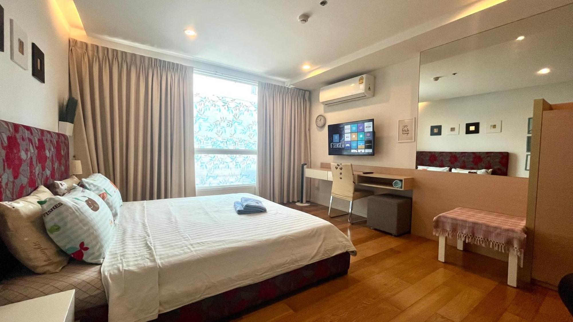 Cozy Studio Walk To Bts Free Wi-Fi Great Location Bangkok Extérieur photo