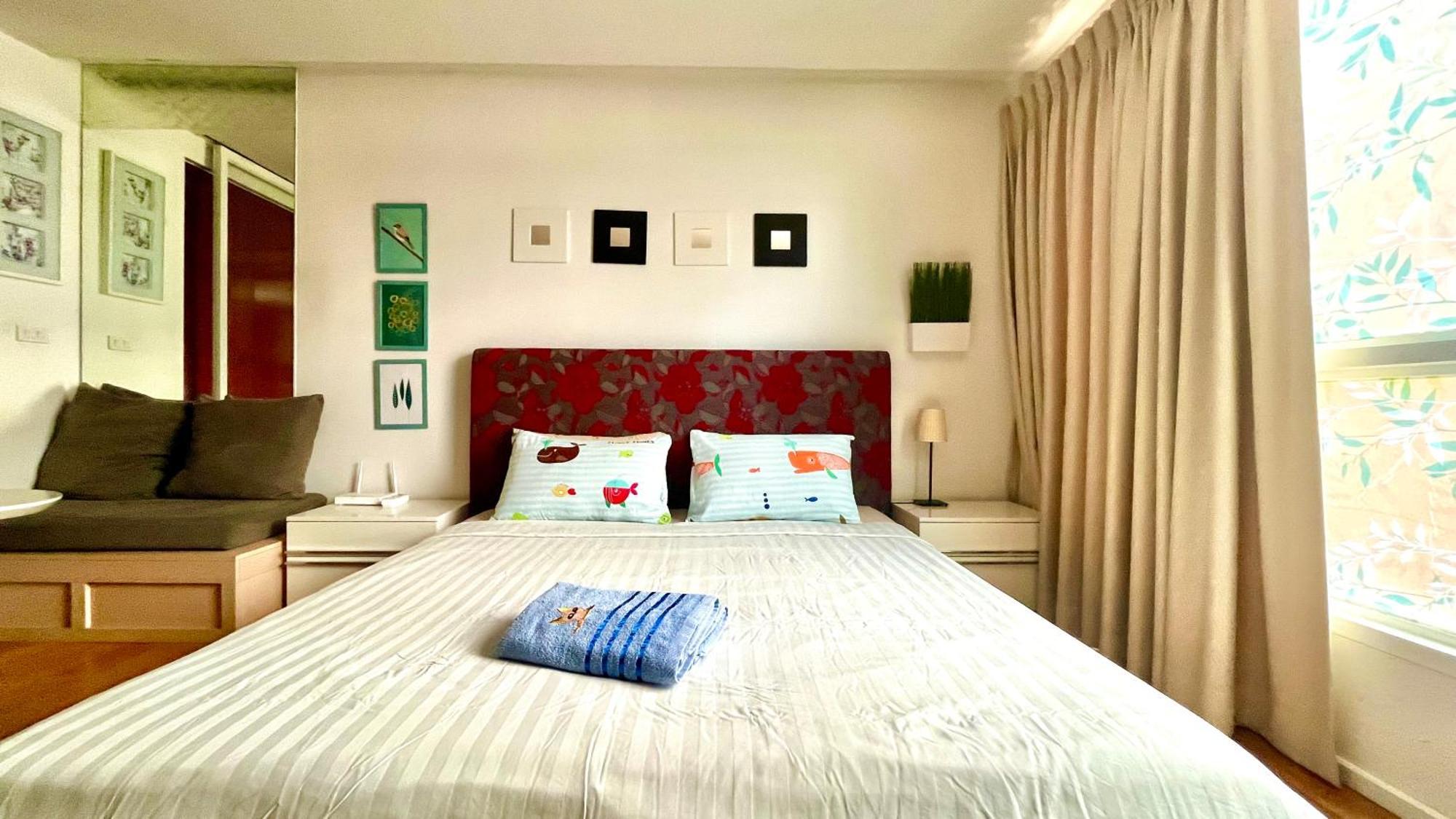Cozy Studio Walk To Bts Free Wi-Fi Great Location Bangkok Extérieur photo