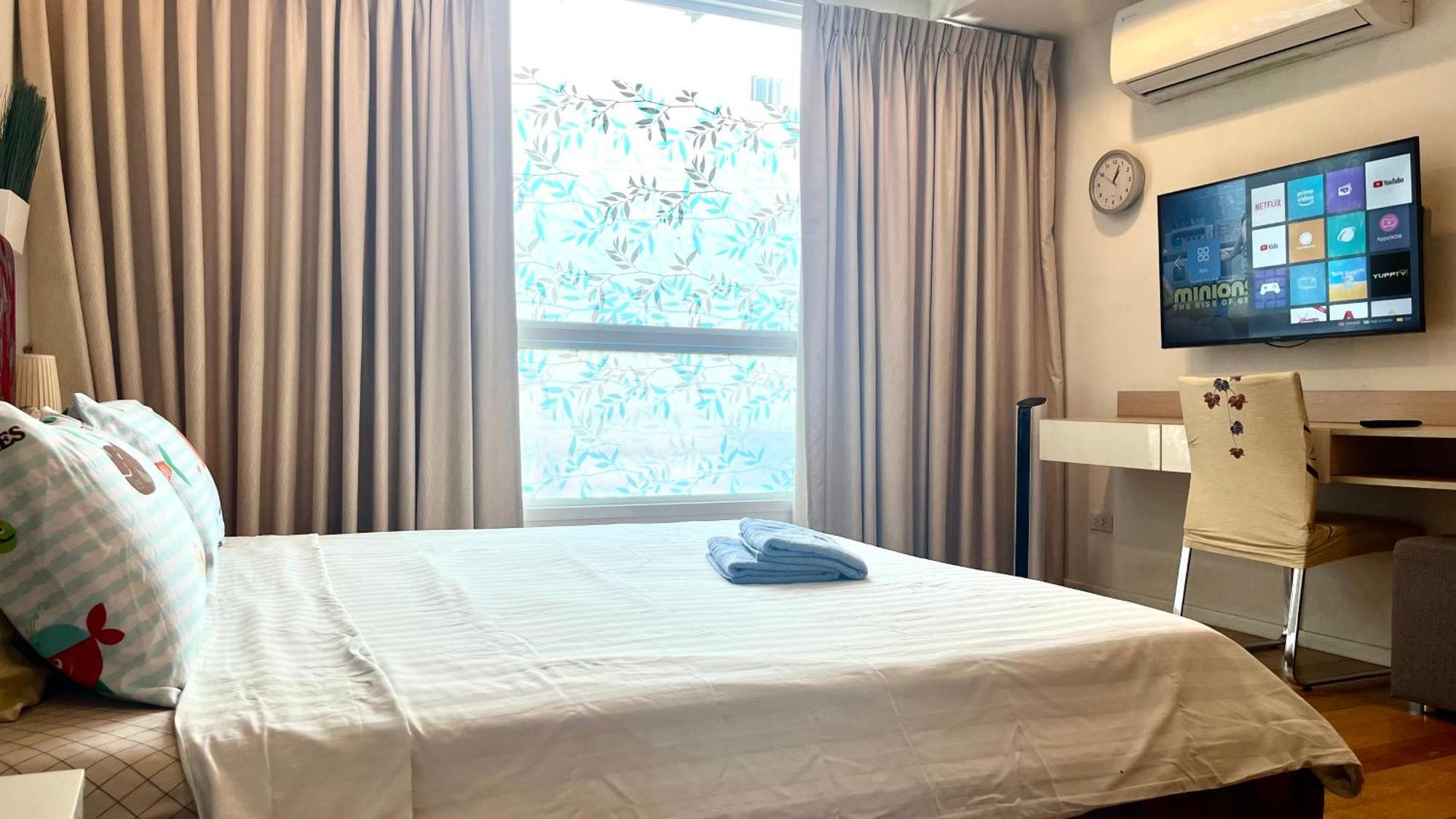Cozy Studio Walk To Bts Free Wi-Fi Great Location Bangkok Extérieur photo